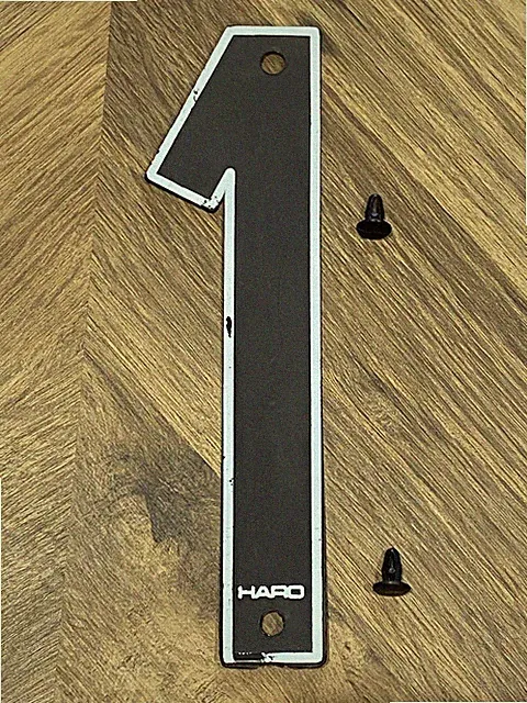 80s Old School Bmx Haro Push Pin Number 1 Tech 1b digital display Plate type