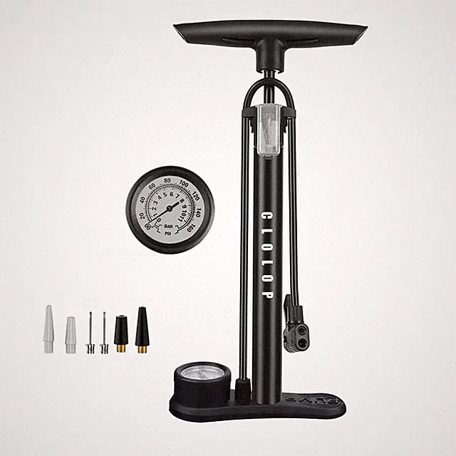 Bike Floor Pump with Gauge,Bike Pump High Pressure 160 Psi,Bicycle Pump with Air