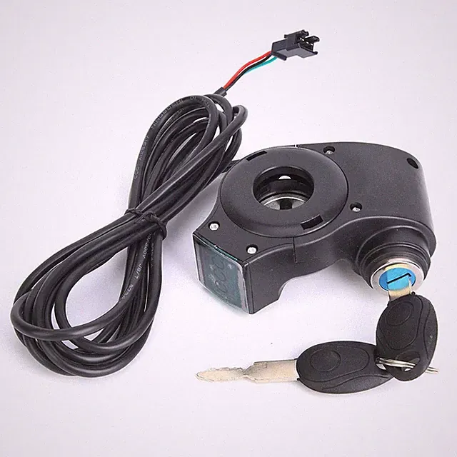 E-Bike Voltage Display, Electric Bike Twist Handlebar Grip Digital Battery Vo...