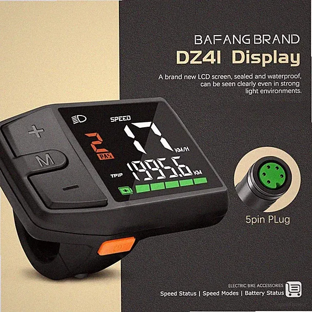 Electric Bicycle Display Waterproof Ebike LCD Display Compitable for Mid Motor