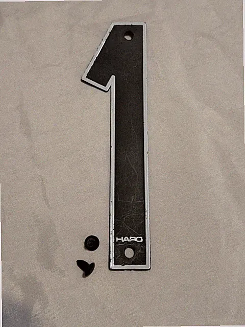 HARO TECH DIGITAL DISPLAY PANEL NUMBER 1 OLD SCHOOL BMX PLATE FLO PUSH PIN