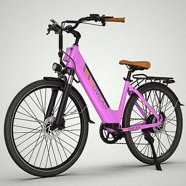 MOVCAN V80 Electric Bike 1000W 28MPH 48V 13Ah 26'' City Commute for Adults