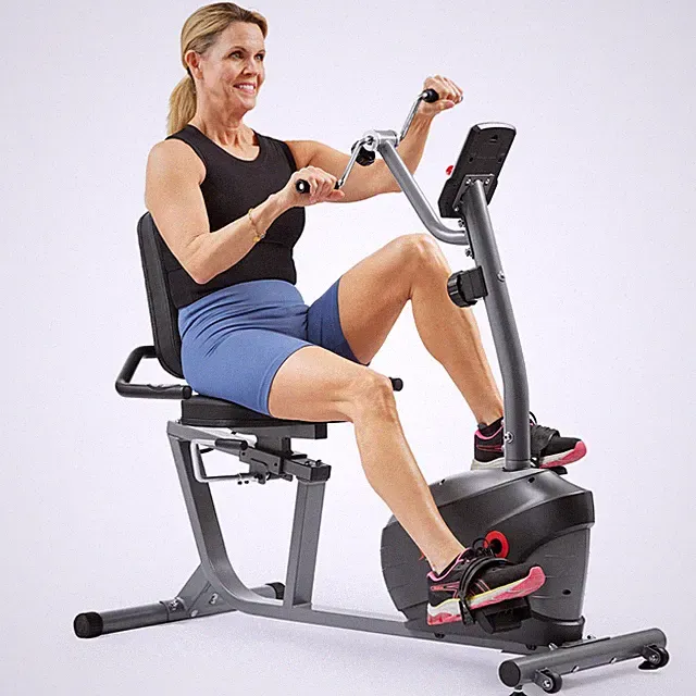 Sunny Health & Fitness SMART Magnetic Recumbent Bike w/ Hand Cycle - SF-RB423034